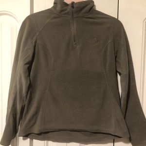 North Face olive green fleece